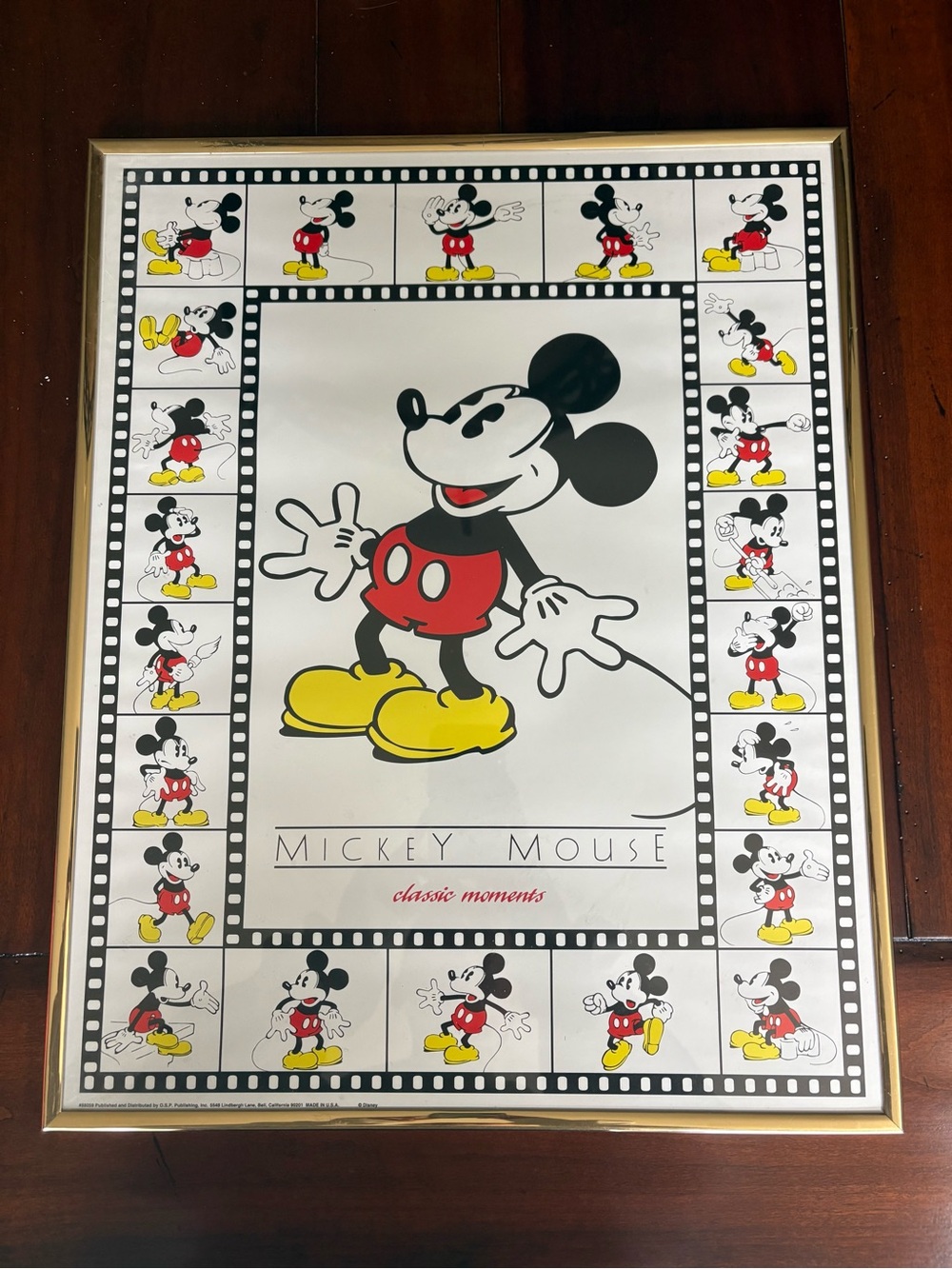 Disney Mickey Mouse Classic Moments Poster - Red, Yellow, Black, White